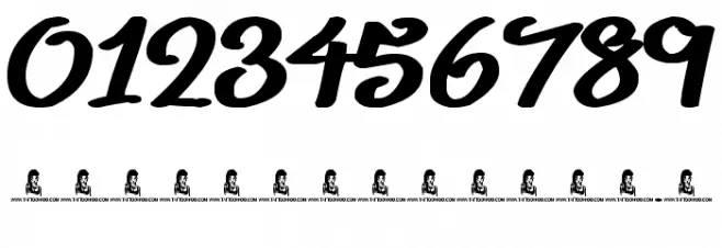 Belly Queens Font OTHER CHARS