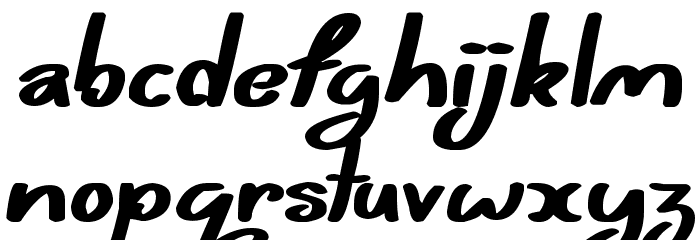 Belly Queens Font LOWERCASE