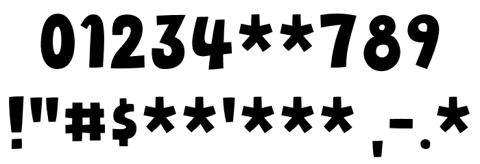Belly Snack DEMO Regular Font OTHER CHARS