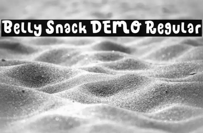 Belly Snack DEMO Regular Font examples