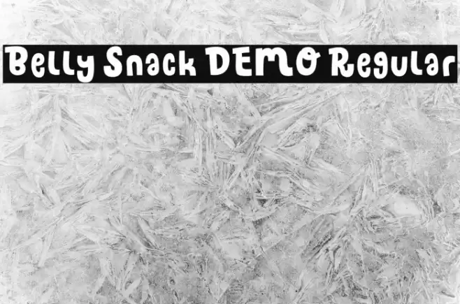 Belly Snack DEMO Regular Font examples