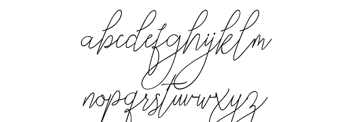 Bellya Vaky Font LOWERCASE