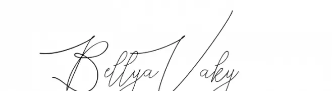 BellyaVaky  Frei Schriftart Herunterladen