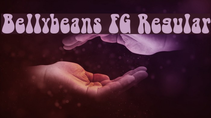 Bellybeans FG Regular 字体 examples