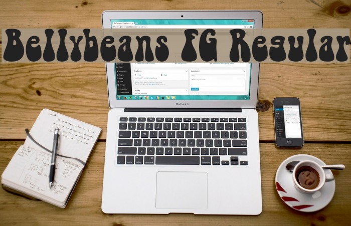 Bellybeans FG Regular 字体 examples