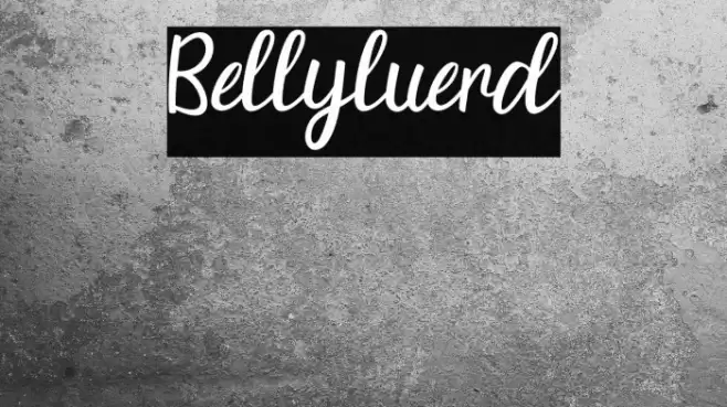 Bellyluerd Font examples