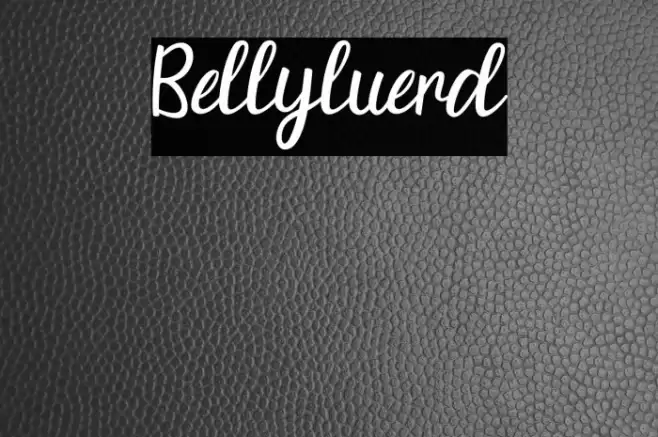 Bellyluerd Font examples