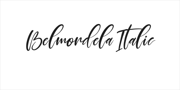 Belmondela Italic Logo