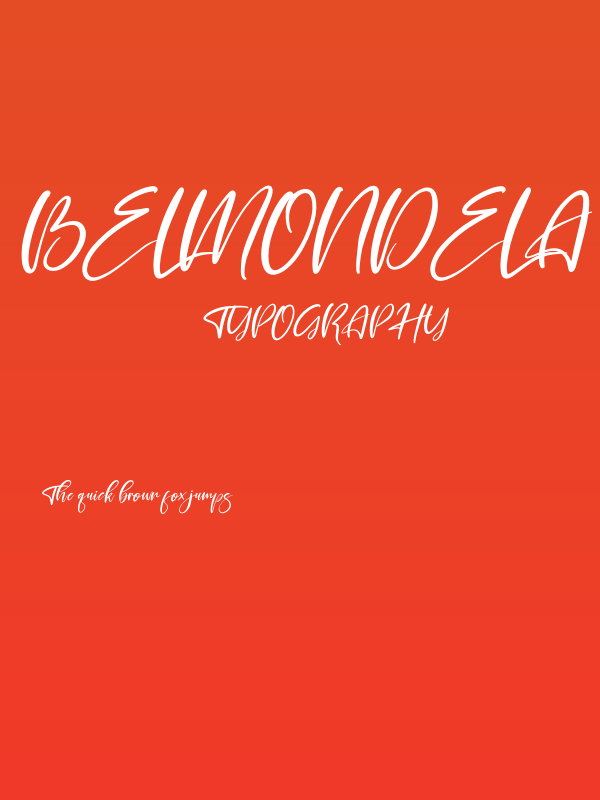 Belmondela Italic Poster