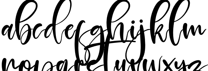 Belmondela Font LOWERCASE