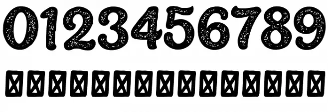 Belmonte Rough Font OTHER CHARS