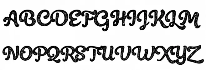 Belmonte Rough 字体 大写
