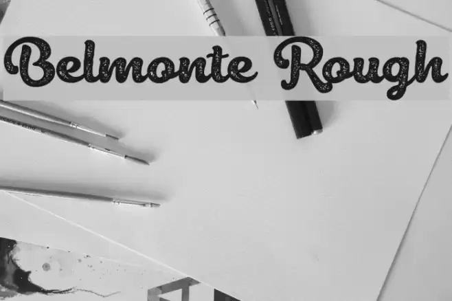 Belmonte Rough Font examples