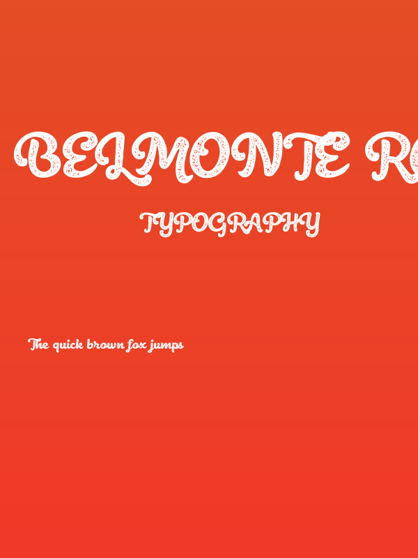 Belmonte Rough Poster