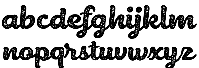 Belmonte Rough Font LOWERCASE