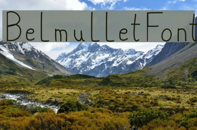 BelmulletFont Example 1