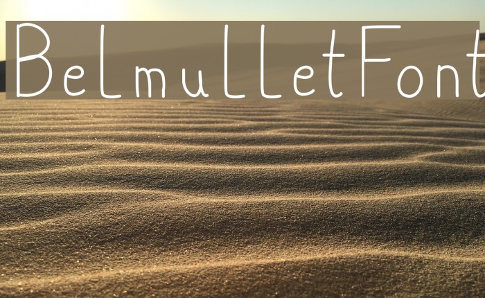 BelmulletFont Font examples