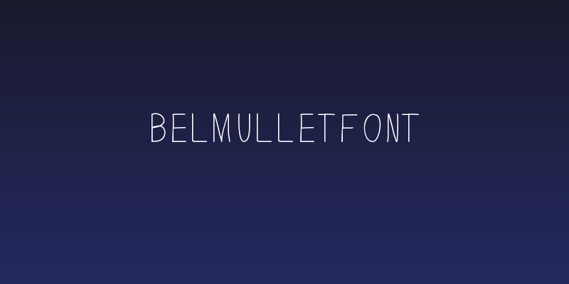 BelmulletFont Social Header