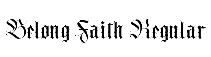 Belong Faith Regular  font caratteri gratis