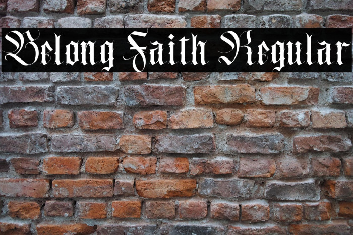 Belong Faith Regular Example 1