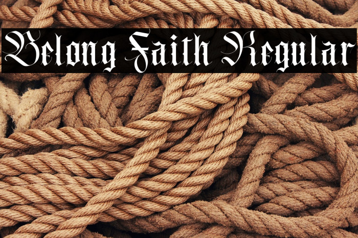 Belong Faith Regular Example 3
