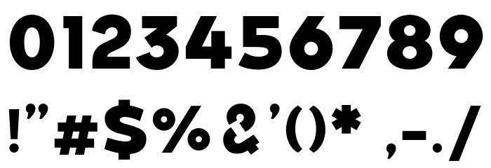 Belong Sans ExtraBold Font OTHER CHARS