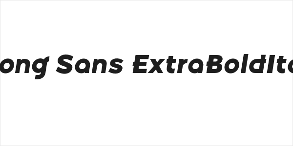 Belong Sans ExtraBoldItalic Logo