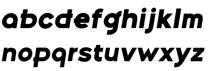 Belong Sans ExtraBoldItalic Font LOWERCASE