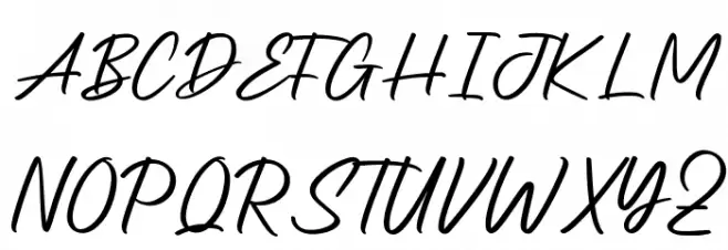 Belongest Demo Font UPPERCASE