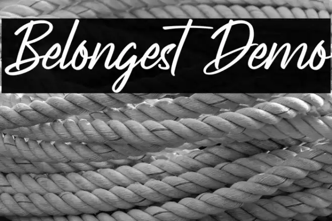 Belongest Demo Font examples