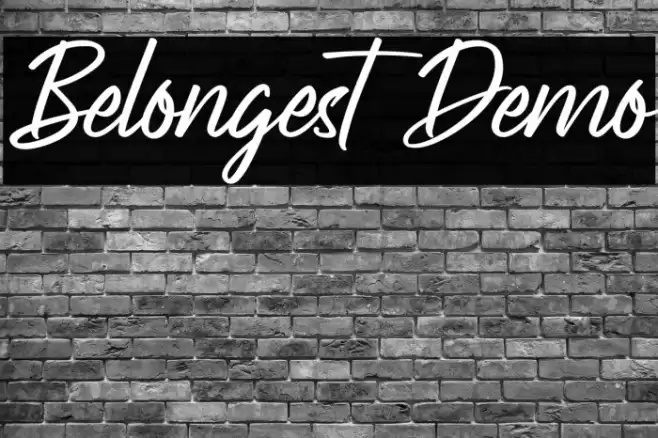 Belongest Demo Font examples