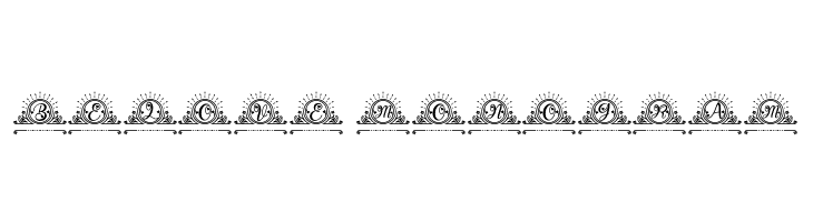 Belove Monogram  Free Fonts Download