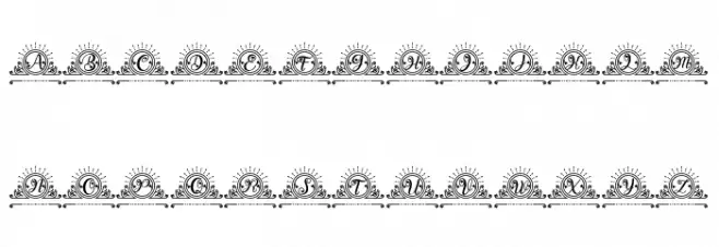 Belove Monogram フォント 大文字