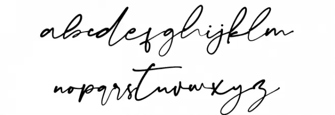 Belove Schriftart Kleinbuchstaben