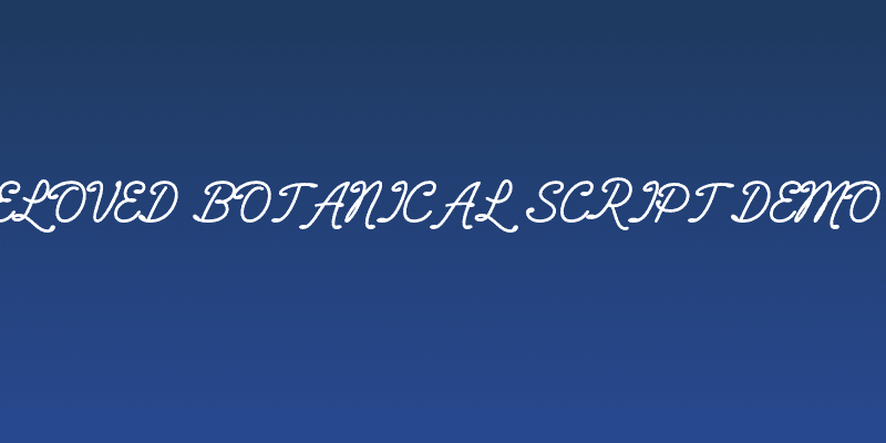 Beloved Botanical Script Demo R Social Header