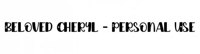 Beloved Cheryl - Personal Use  تنزيل الخطوط