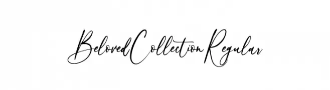 Beloved Collection Regular  Frei Schriftart Herunterladen