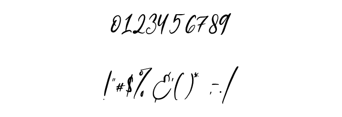 Beloved Collection Regular Font OTHER CHARS