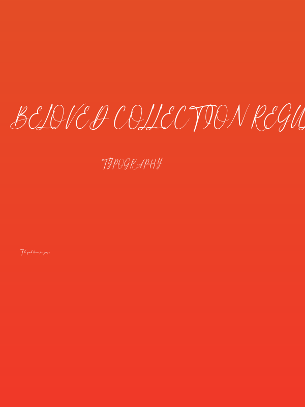 Beloved Collection Regular Poster