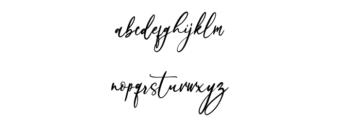 Beloved Collection Regular Font LOWERCASE