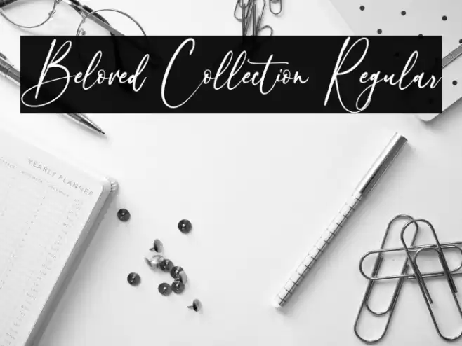 Beloved Collection Regular Font examples