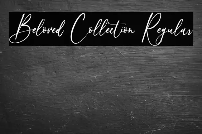 Beloved Collection Regular Font examples