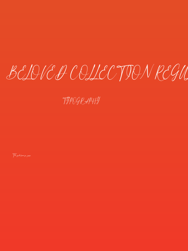 Beloved Collection Regular Poster