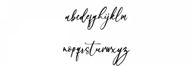 Beloved Collection Regular Font LOWERCASE
