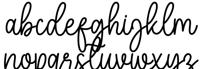 Beloved - Demo Font LOWERCASE