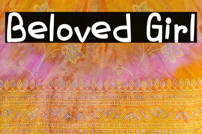 Beloved Girl Caratteri examples