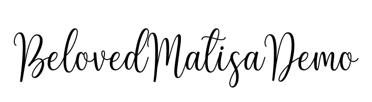 Beloved Matisa Demo  les polices de caractères gratuit tlcharger