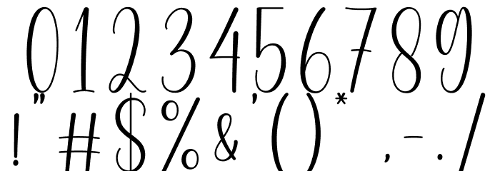 Beloved Matisa Demo Font OTHER CHARS