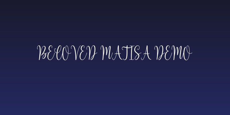 Beloved Matisa Demo Social Header