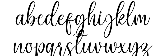 Beloved Matisa Demo Font LOWERCASE